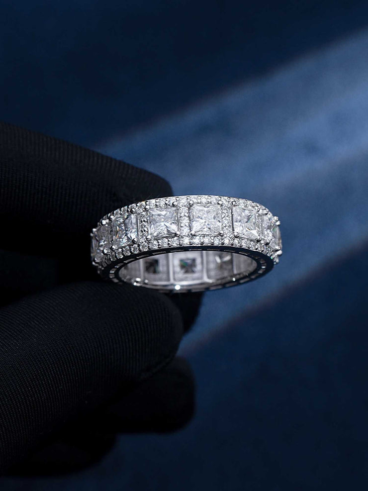 Iconic Princess Cut Halo Ring