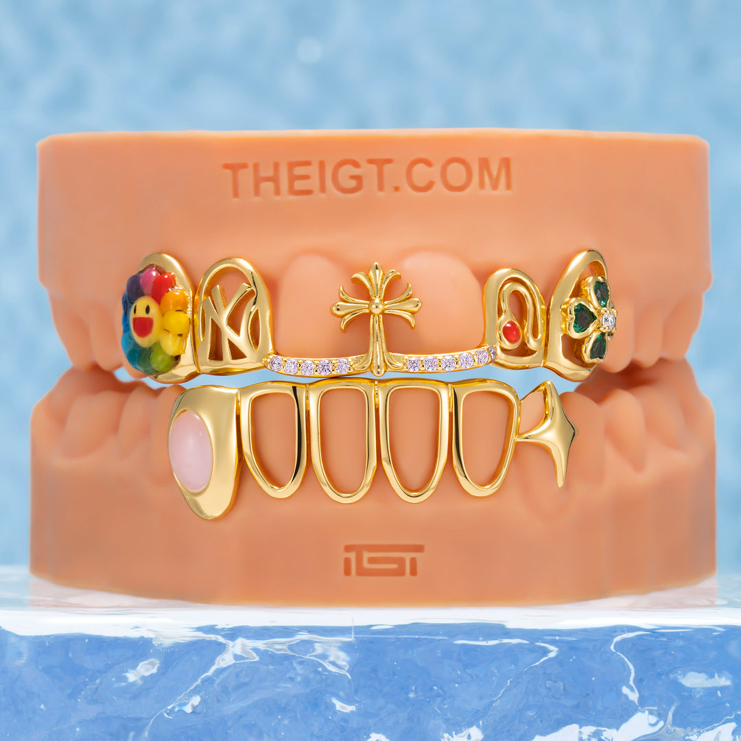 Rainbow Flower & Cross Custom Set