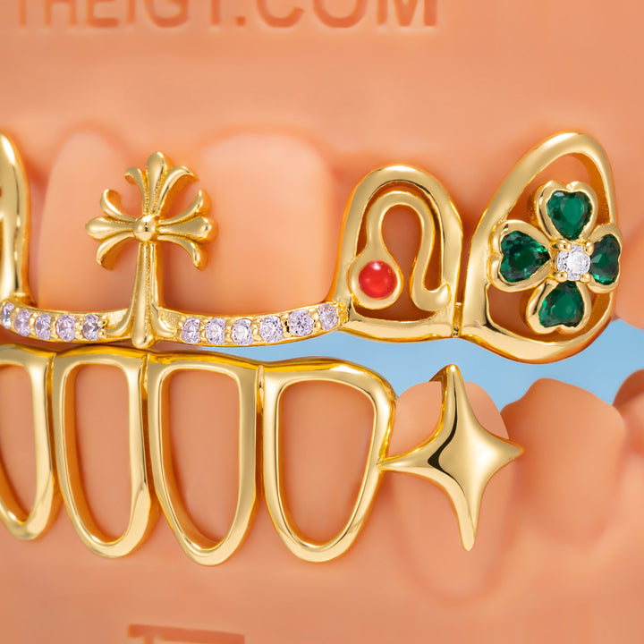 Rainbow Flower & Cross Custom Set