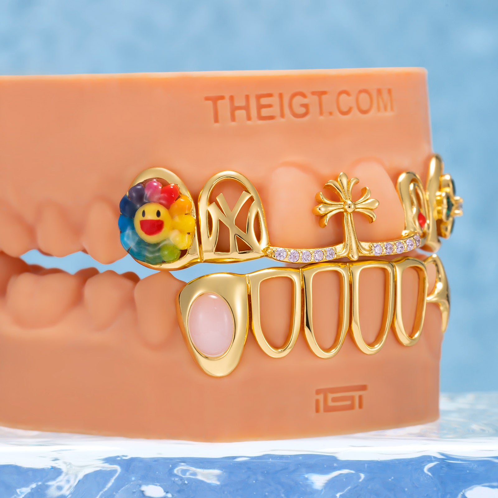Rainbow Flower & Cross Custom Set