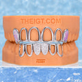 Rainbow Opal Diamond Cut Custom Grillz