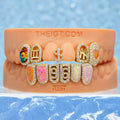 Rainbow Opal "$ & 96" Sunflower Iced Grillz