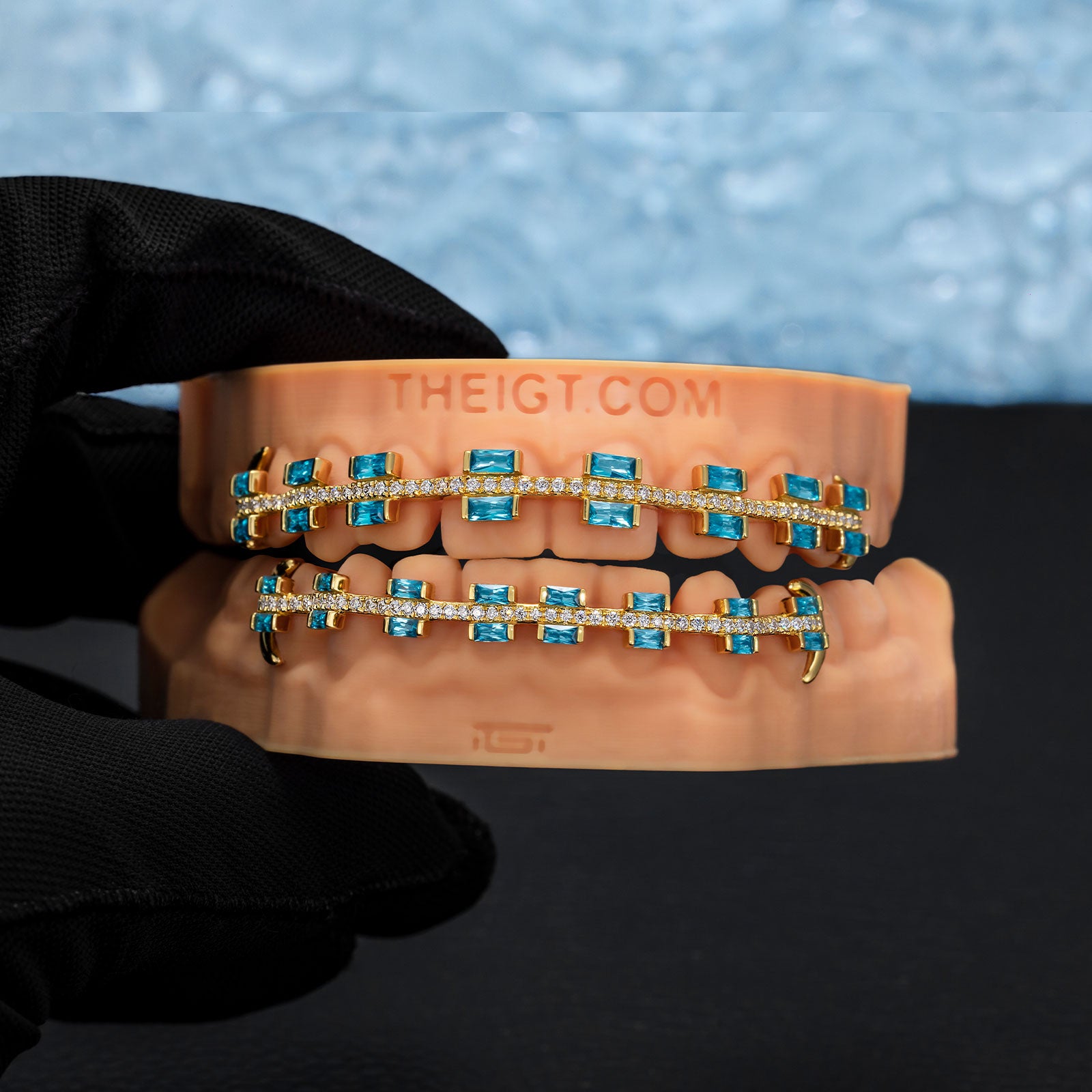 Rectangular Cut Brace Style Grillz