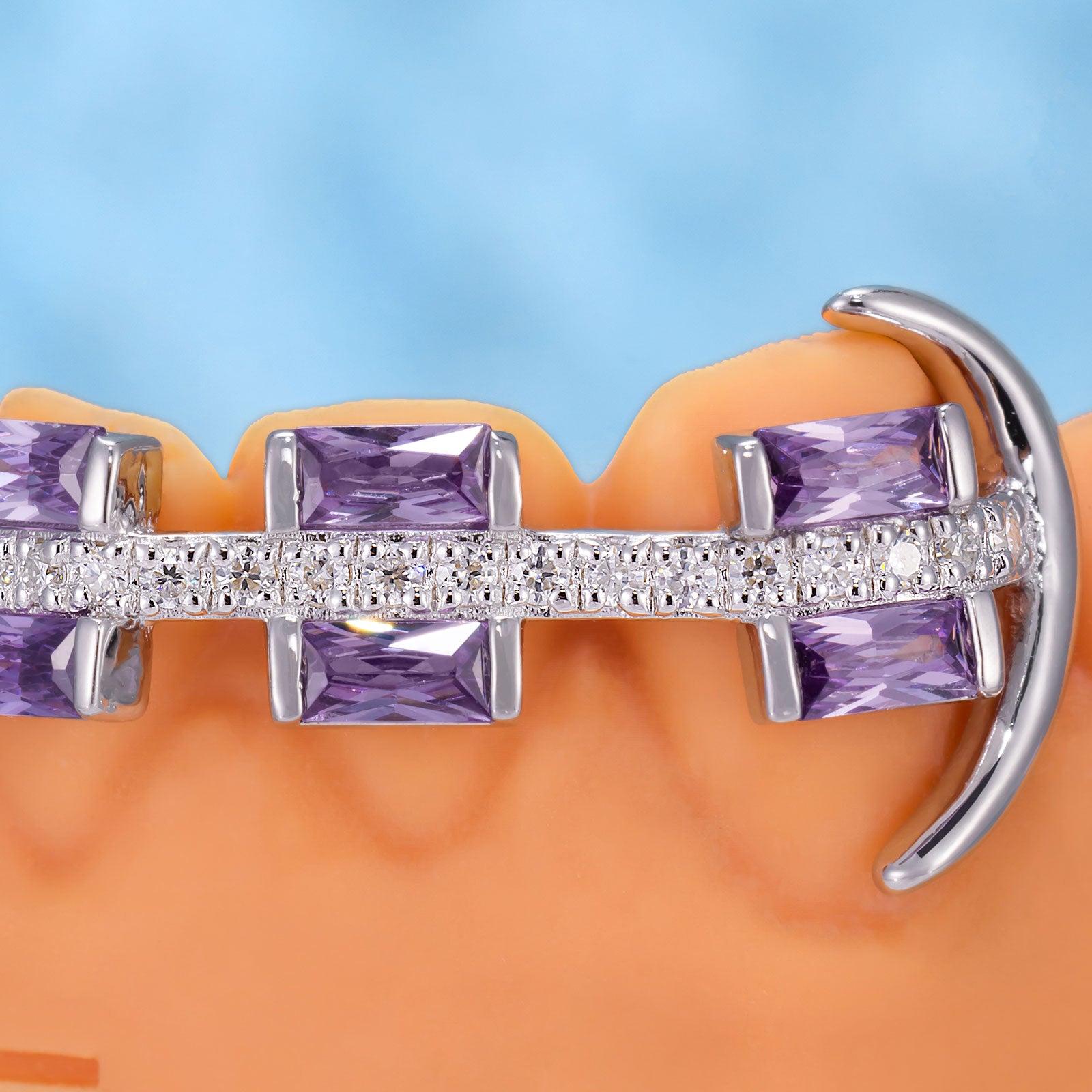 Rectangular Cut Brace Style Grillz