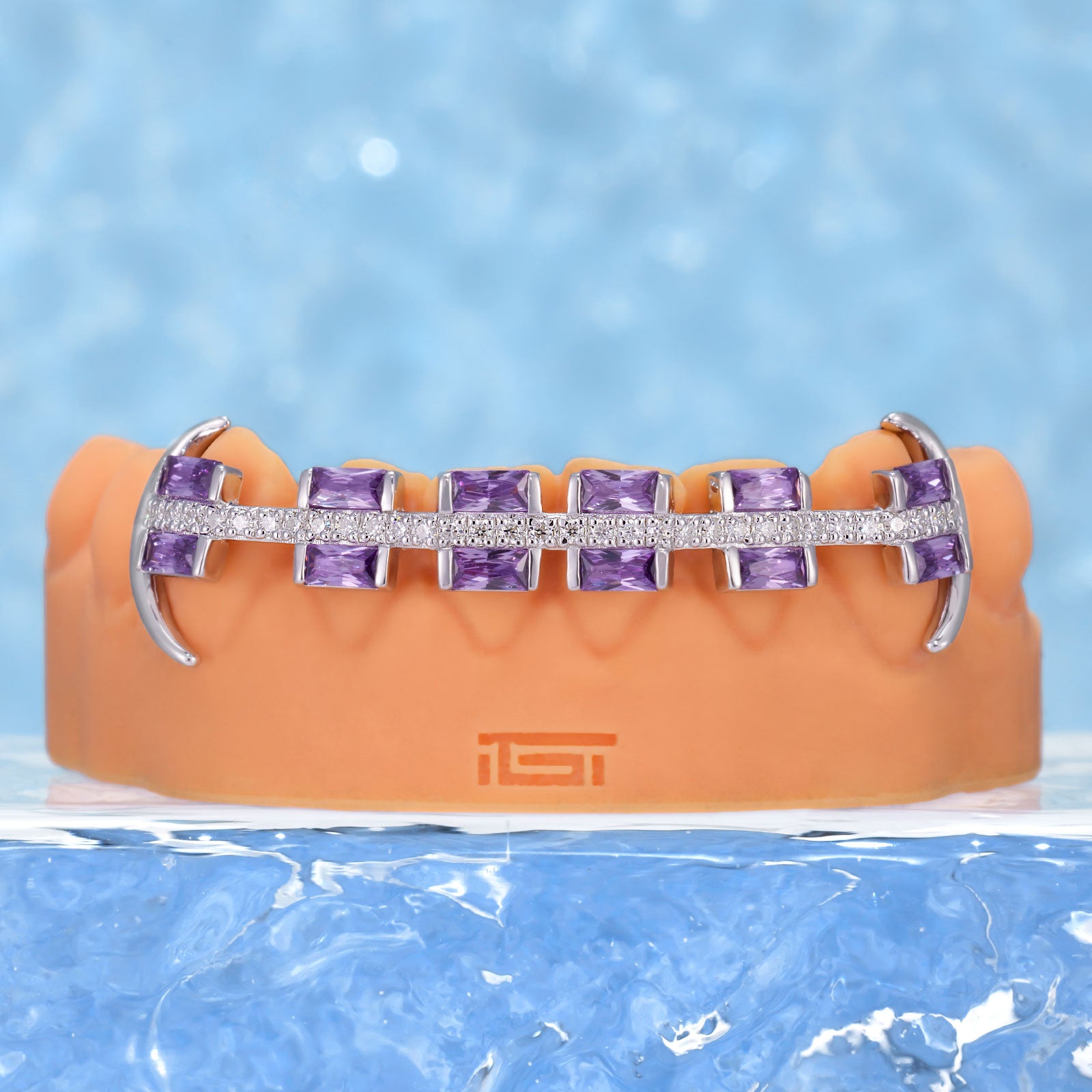 Rectangular Cut Brace Style Grillz