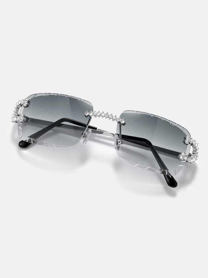 Reverse-Set Moissanite Classic C Sunglasses