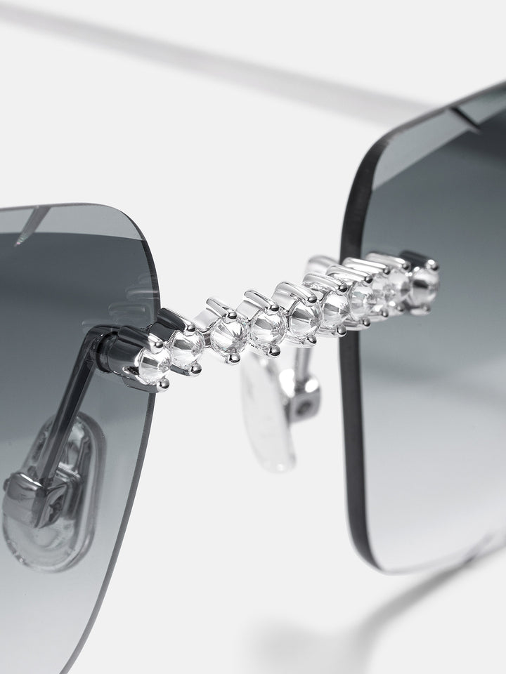 Reverse-Set Moissanite Classic C Sunglasses