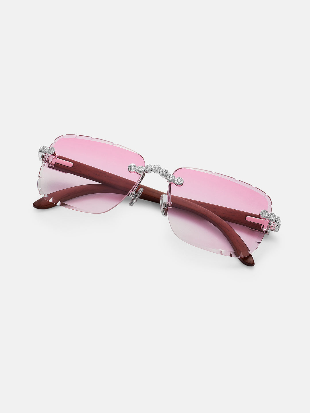 Round Moissanite Cluster Sunglasses In White Gold