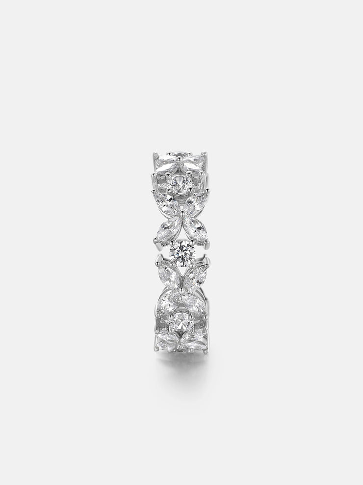 Round & Marquise Moissanite Eternity Ring