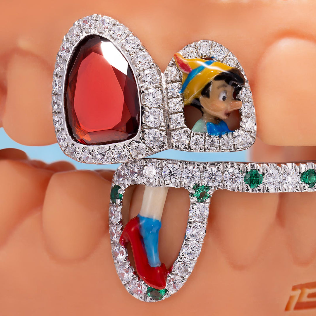 "Ruby Cinema" Dual-Arch Custom Grillz