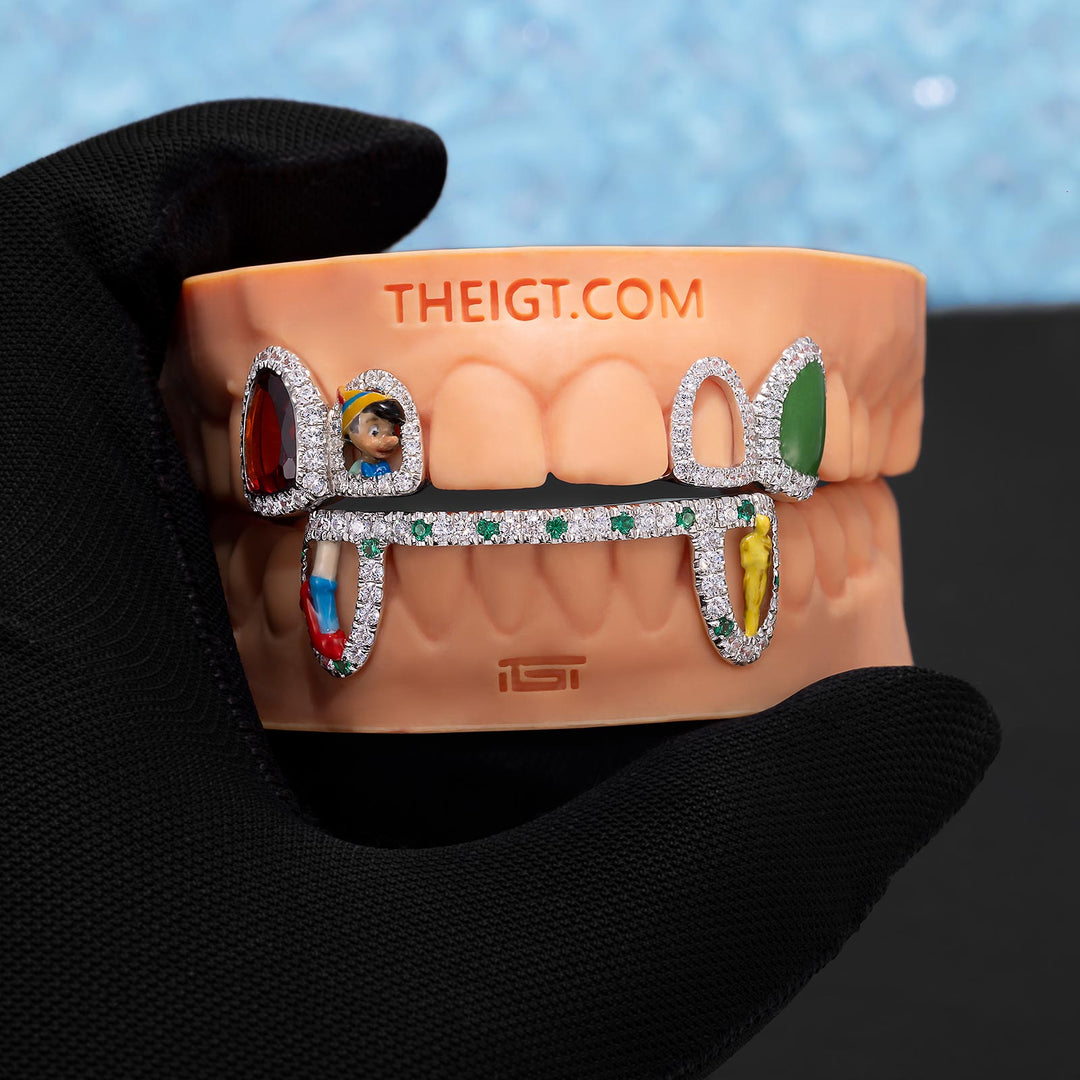 "Ruby Cinema" Dual-Arch Custom Grillz