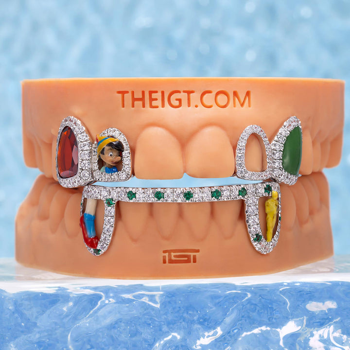 "Ruby Cinema" Dual-Arch Custom Grillz