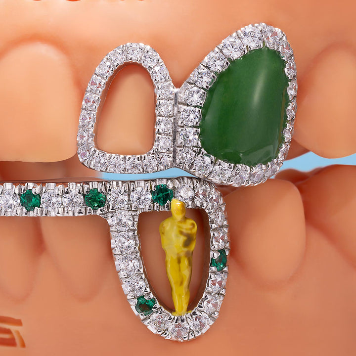 "Ruby Cinema" Dual-Arch Custom Grillz