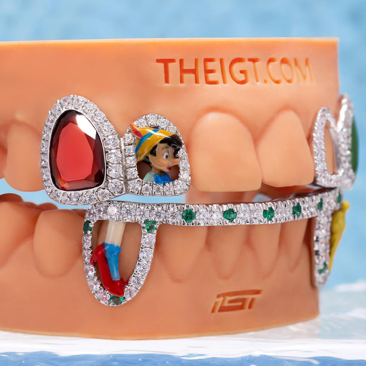"Ruby Cinema" Dual-Arch Custom Grillz