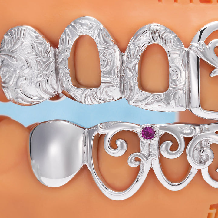 "Ruby Melt" Liquid Metal Grillz