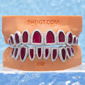 Ruby Rock Distorted Texture Grillz