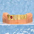 Ruby & Gold Letter Grillz
