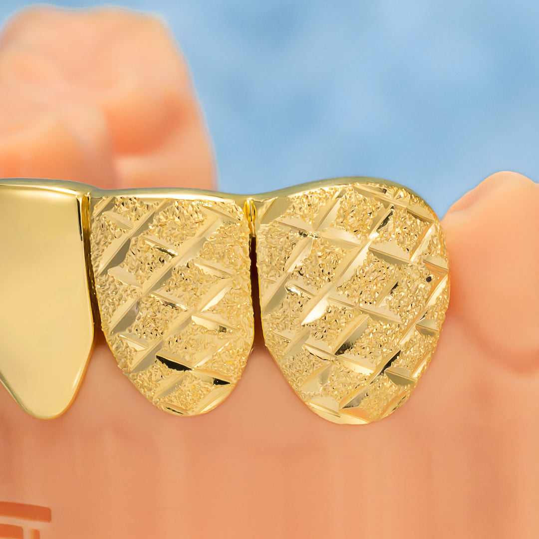 Ruby & Gold Letter Grillz