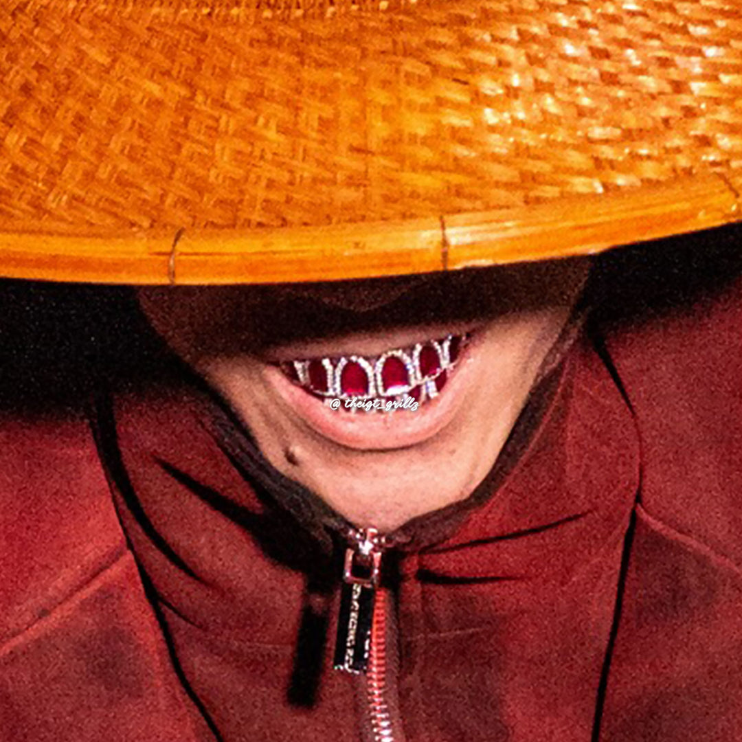Ruby Rock Distorted Texture Grillz