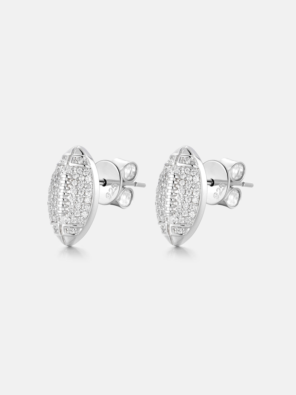 Football Moissanite Stud Earrings - ICEGIANT
