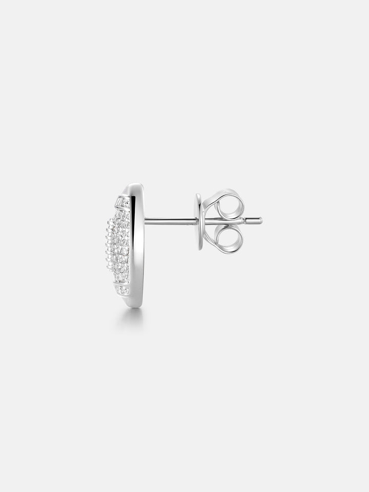 Football Moissanite Stud Earrings - ICEGIANT