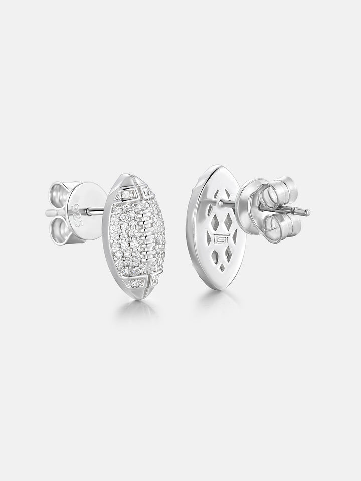 Football Moissanite Stud Earrings - ICEGIANT
