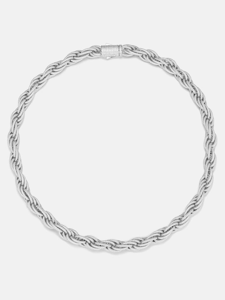 S925 Moissanite 12mm Rope Chain