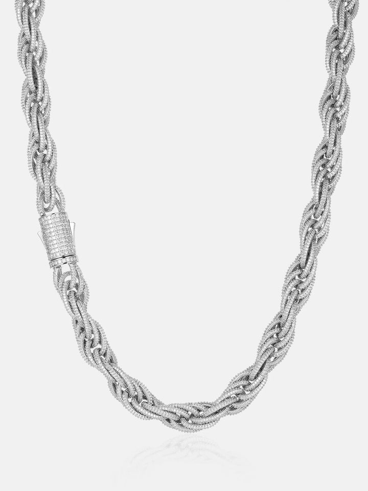 S925 Moissanite 12mm Rope Chain