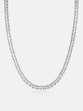 S925 Moissanite 6mm Baguette Tennis Chain