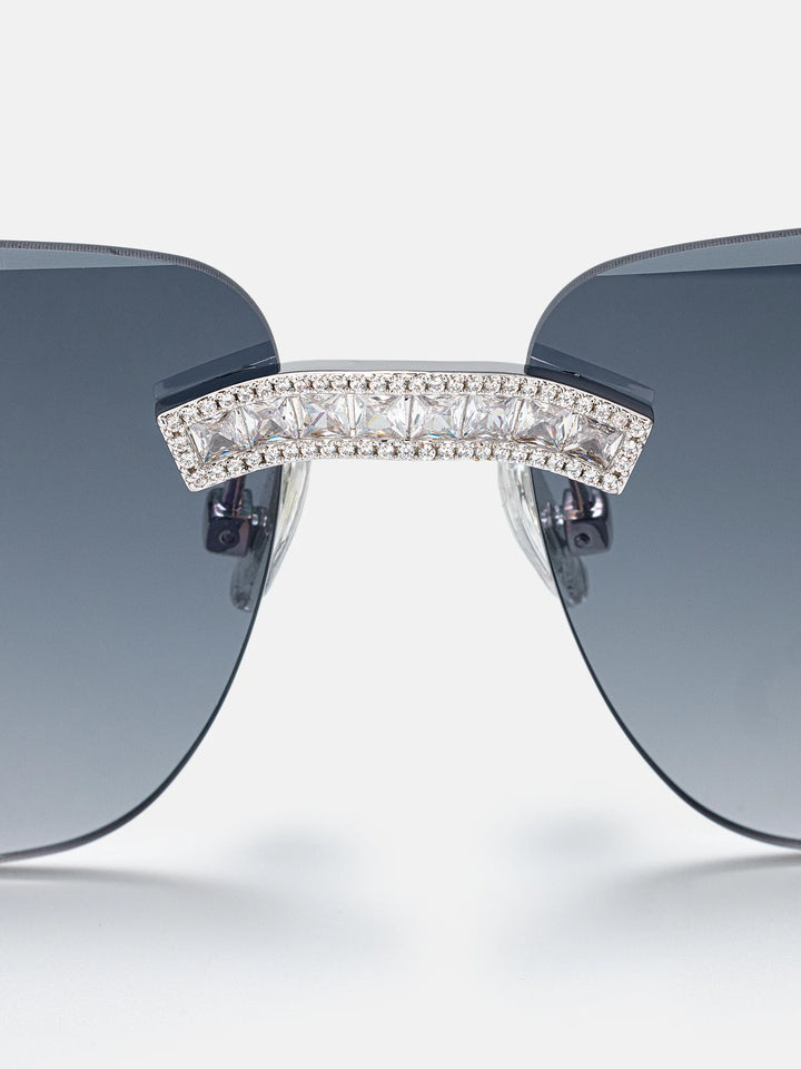 S925 Moissanite Baguette Diamond Cut Sunglasses
