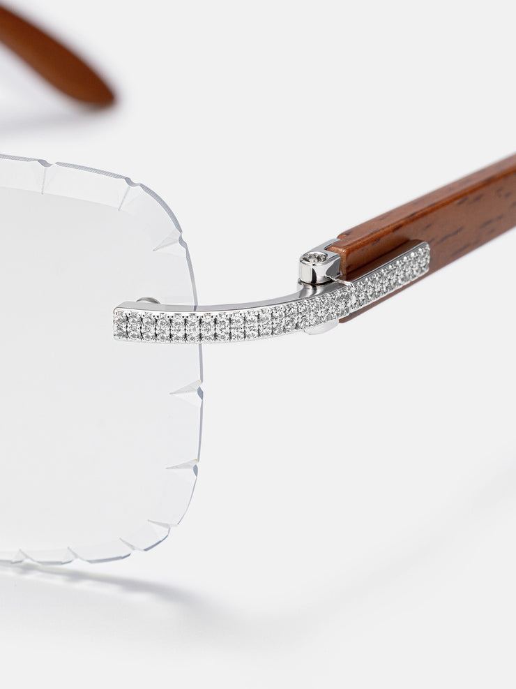 S925 Moissanite Baguette Diamond Cut Sunglasses