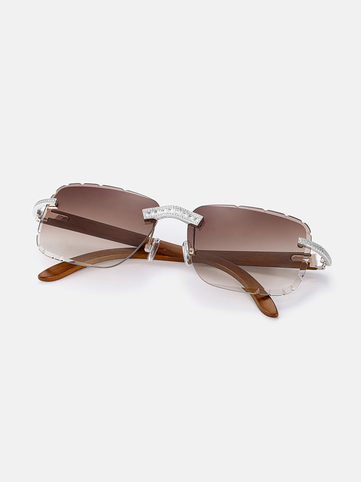 S925 Moissanite Baguette Diamond Cut Sunglasses