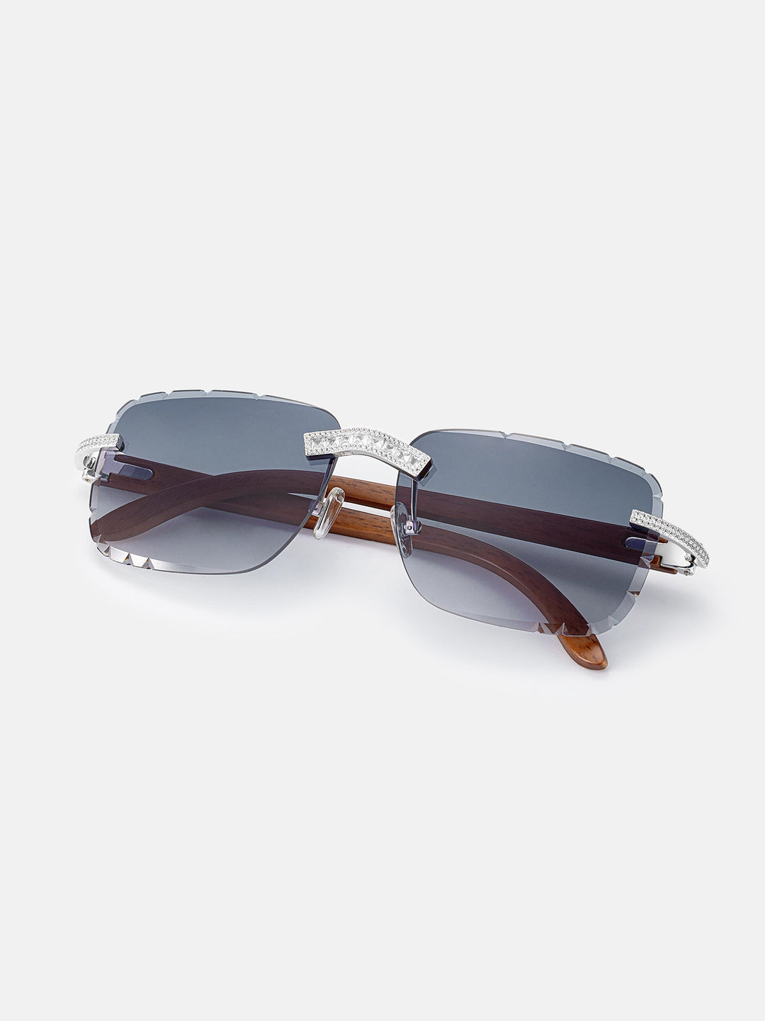 S925 Moissanite Baguette Diamond Cut Sunglasses