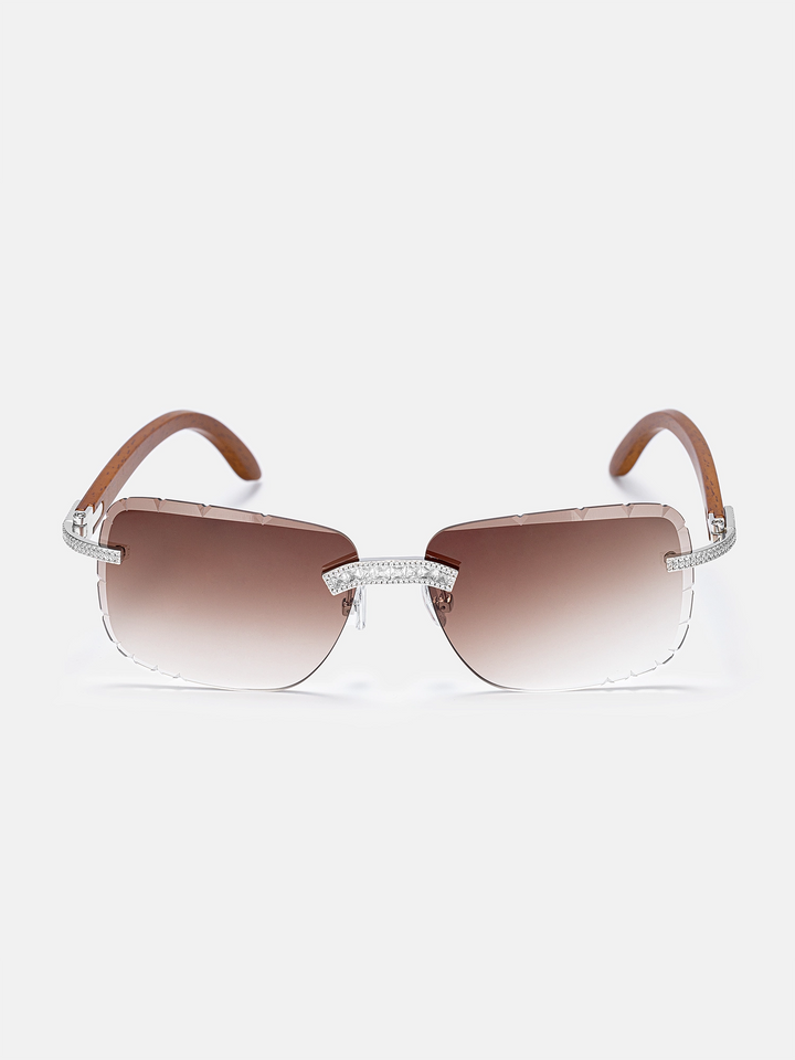 S925 Moissanite Baguette Diamond Cut Sunglasses