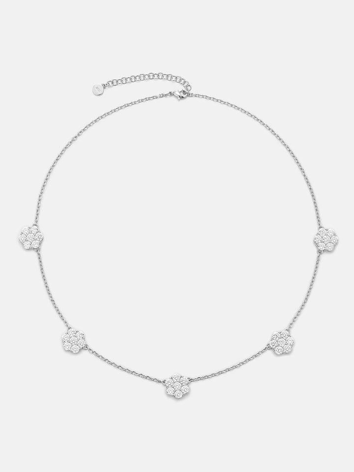 S925 Moissanite Cluster Hexagon Adjustable Chain