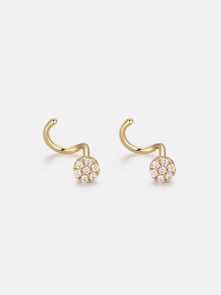 S925 Moissanite Cluster Nose Stud