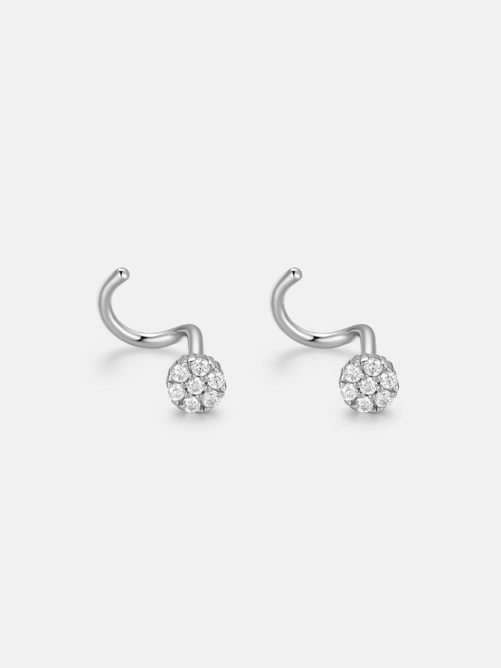 S925 Moissanite Cluster Nose Stud