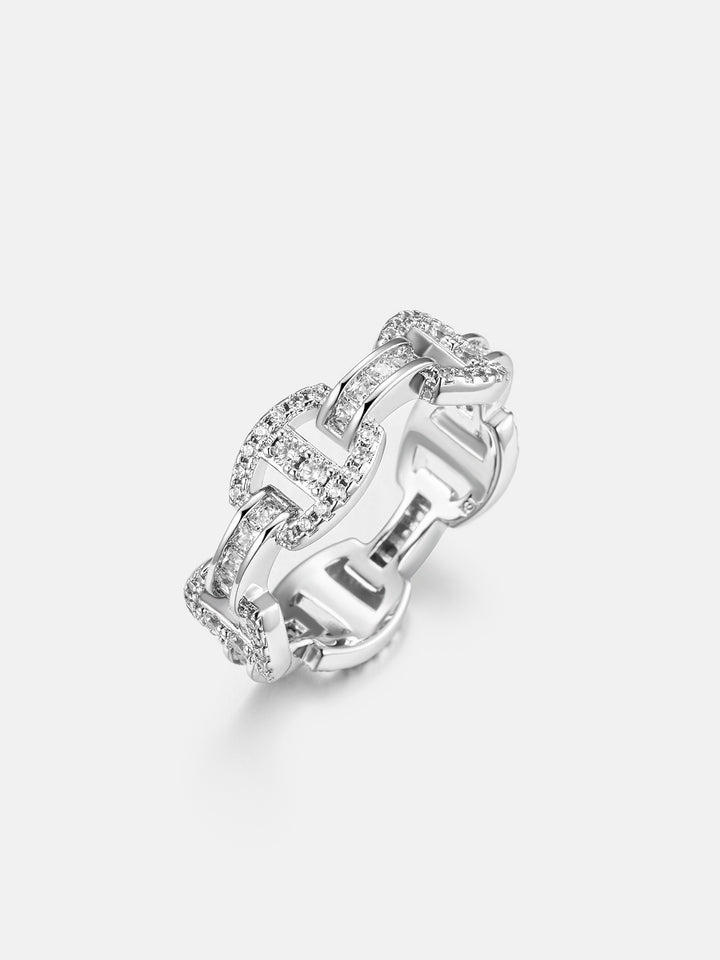 S925 Moissanite Mariner Link Ring