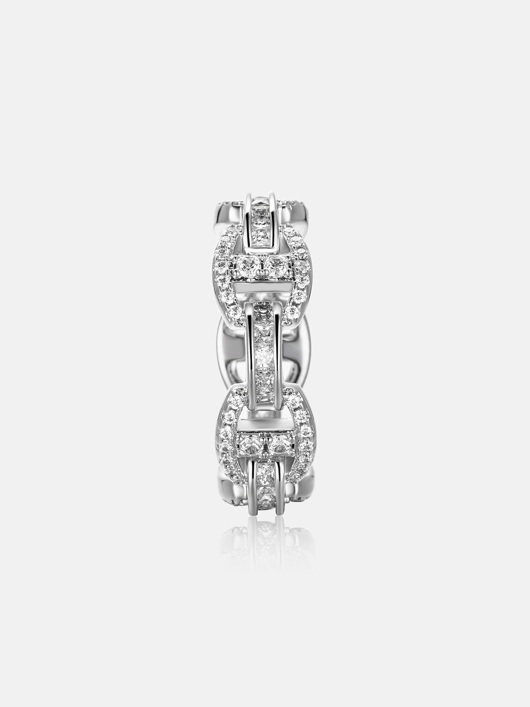 S925 Moissanite Mariner Link Ring