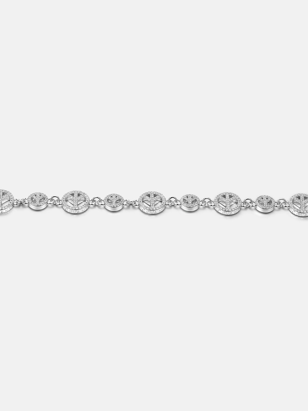 S925 Moissanite Peace Sign Bracelet