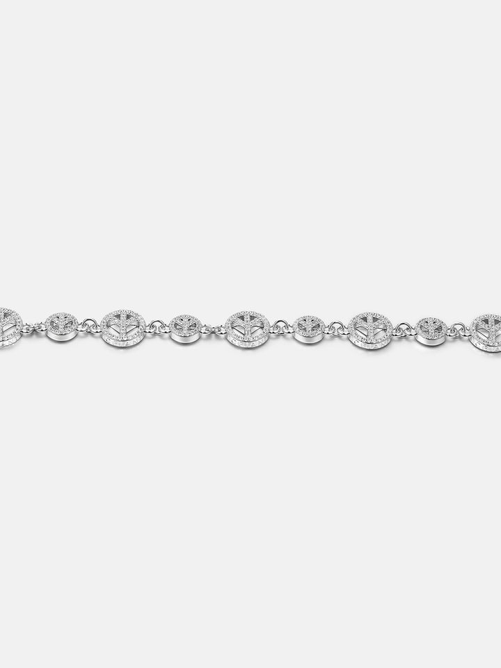 S925 Moissanite Peace Sign Bracelet