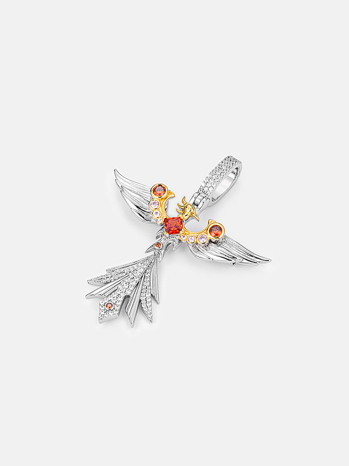 S925 Moissanite Phoenix Pendant