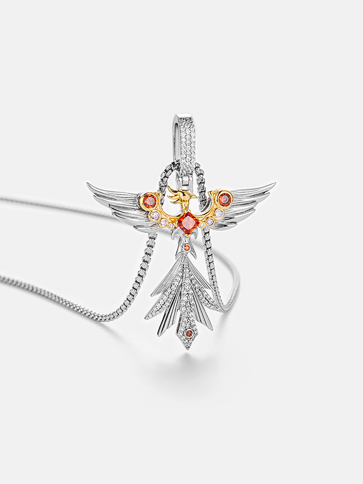 S925 Moissanite Phoenix Pendant