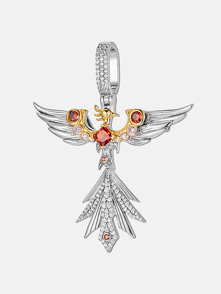 S925 Moissanite Phoenix Pendant