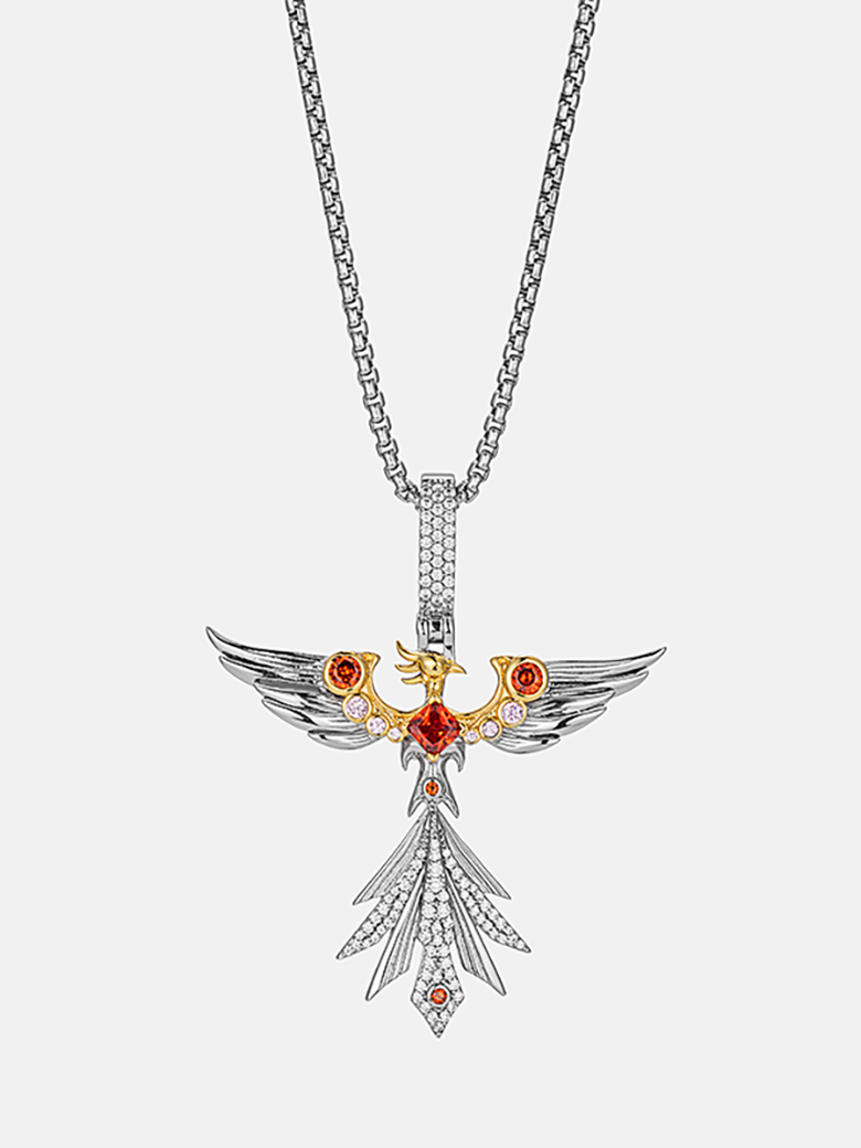 S925 Moissanite Phoenix Pendant