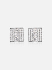 Square Princess Cut Earrings