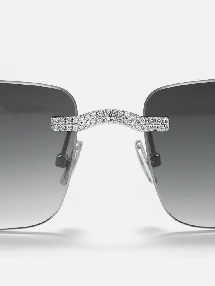 S925 Moissanite Rimless Sunglasses