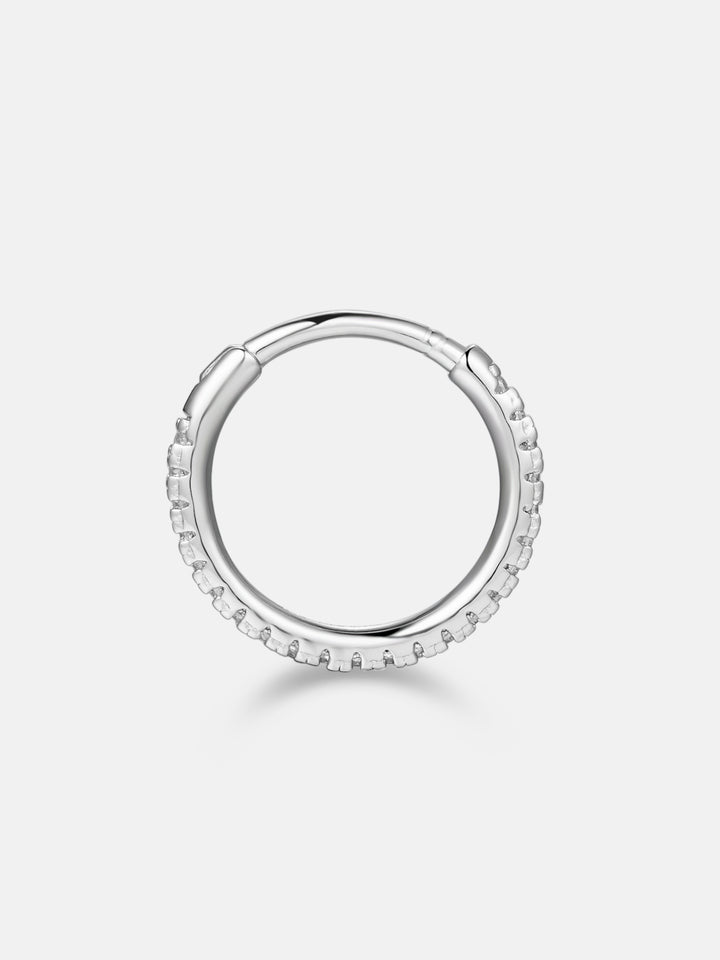 S925 Moissanite Single Row Nose Ring
