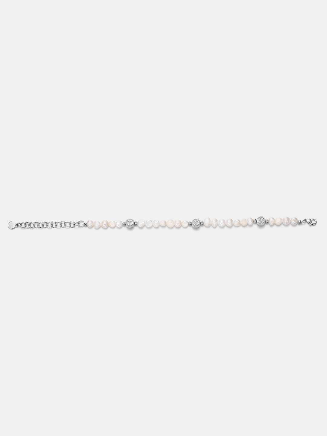 S925 Moissanite Smiley Pearl Bracelet