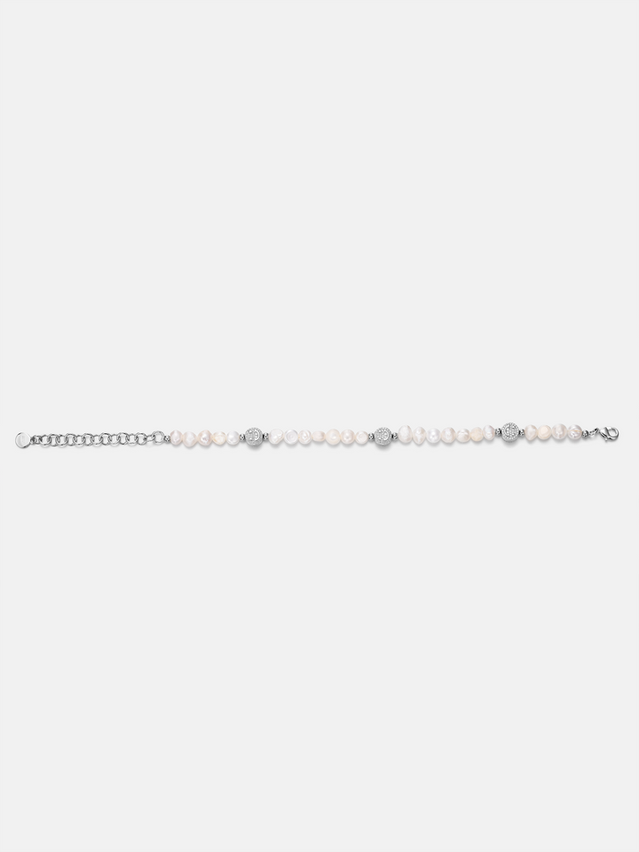 S925 Moissanite Smiley Pearl Bracelet